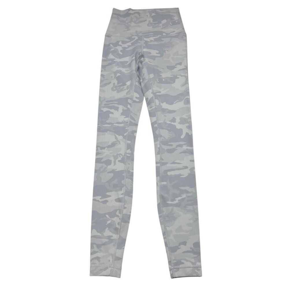 Lululemon Wunder Under High Rise Tight 28" Inseam Incognito Camo Apline White Si